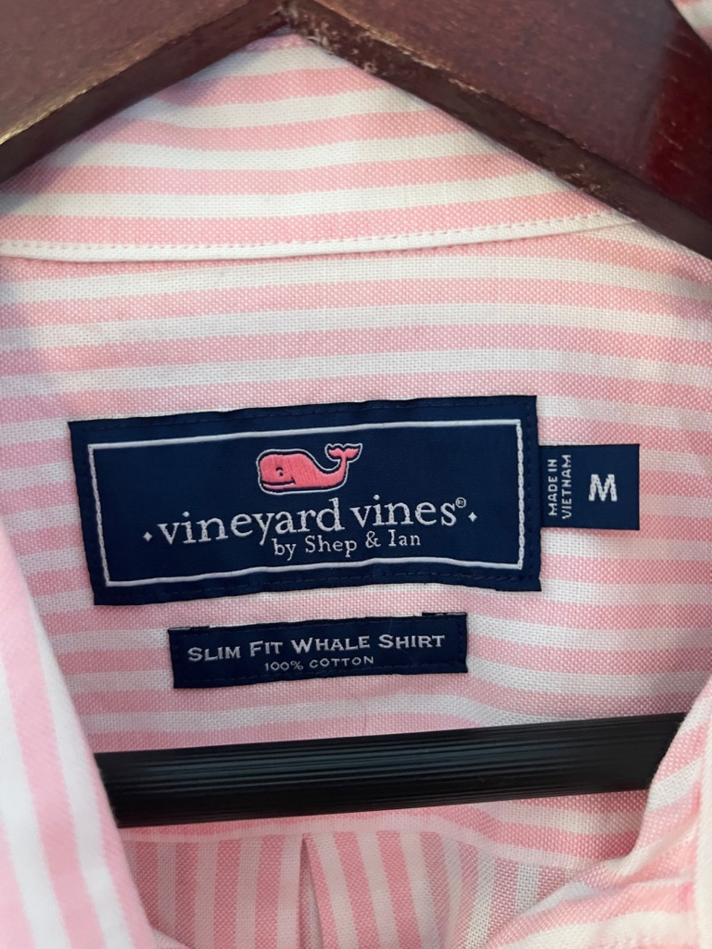 Vineyard Vines Pink & White Striped Button-Down Shirt - Picture 3 of 6